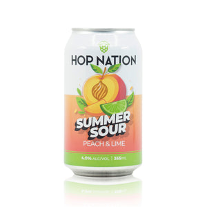 Hop Nation Summer Sour Peach & Lime 355ml