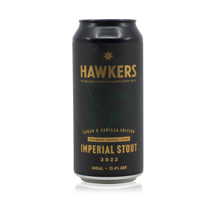 Hawkers Bourbon Barrel Aged - Imperial Stout (2022) (Cacao & Vanilla Edition) 440ml